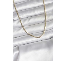 14K Gold Renk Kaplama Ezme Zincir Model CM Kadın Kolye - TJ-BKO10733