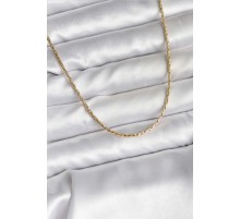 14K Gold Renk Kaplama İnce Zincir Model CM Kadın Kolye - TJ-BKO10741