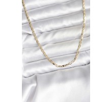 14K Gold Renk Kaplama Ezme Zincir Model CM Kadın Kolye - TJ-BKO10745