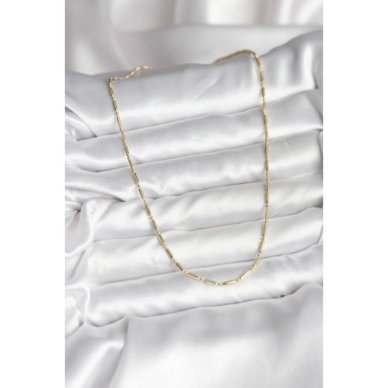 14K Gold Renk Kaplama Zincir Model CM Kadın Kolye - TJ-BKO10746