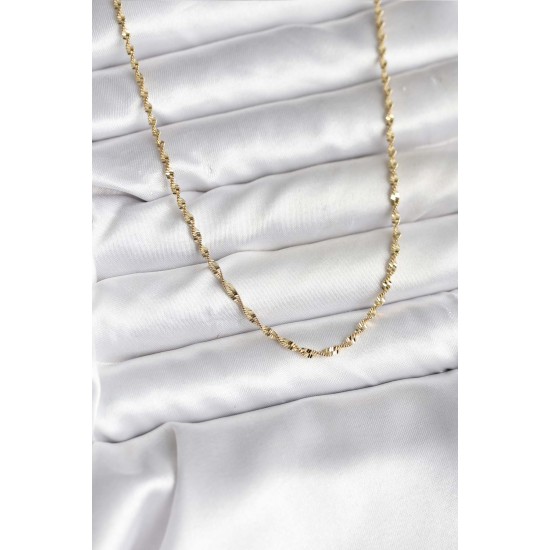 14K Gold Renk Kaplama Burgu Model CM Kadın Kolye - TJ-BKO10747