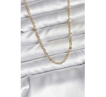 14K Gold Renk Kaplama Ezme Plaka Model CM Kadın Kolye - TJ-BKO10750