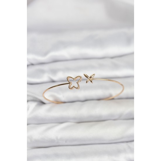 Kelebek Model Gold Renk Bileklik - TJ-BB8140