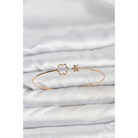 Lotus Model Gold Renk Bileklik - TJ-BB8141