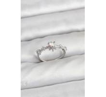 Gümüş Renk Pirinç Yıldız Model Kadın Yüzük - TJ-BYK3912