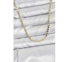 316L Çelik Zincir Gold Renk Ezme Zincir Model 65 cm Kadın Kolye - TJ-BKO10778