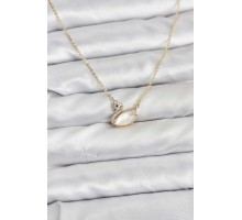 Pirinç Gold Renk Kuğu Model Kadın Kolye - TJ-BKO10798