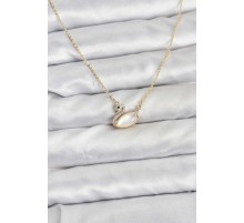 Pirinç Gold Renk Kuğu Model Kadın Kolye - TJ-BKO10798