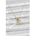 Pirinç Gold Renk Minimal Charmlı Kadın Kolye - TJ-BKO10803