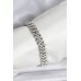 Gümüş Renk Pirinç Cuba Chain Gurmet Bileklik - TJ-BB8161