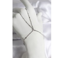 316L Çelik Gümüş Renk Parçalı Ezme Zincir Model Kadın Şahmeran - TJ-SN727