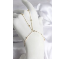 316L Çelik Gold Renk Topçuk Zincir Model Kadın Şahmeran - TJ-SN728