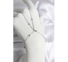 316L Çelik Gümüş Renk Topçuk Zincir Model Kadın Şahmeran - TJ-SN729