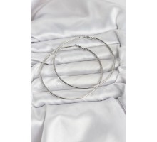 316L Çelik Gümüş Renk 75 mm Halka Küpe - TJ-BKP11509