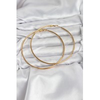 316L Çelik Gold Renk 75 mm Halka Küpe TJ-BKP11510