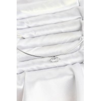 Pirinç Gümüş Renk Choker Model Zirkon Taşlı Kadın Kolye TJ-BKO10816
