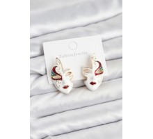 Pirinç Maske Model Kadın Küpe - TJ-BKP11588