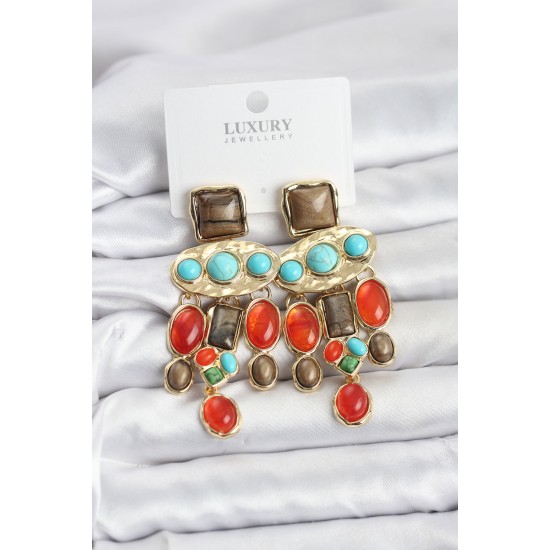 Vintage Sallantılı Kadın Küpe - TJ-BKP11594