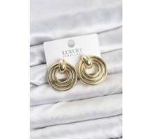 Gold Renk Pirinç Vintage Kadın Küpe - TJ-BKP11604