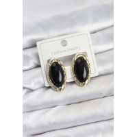 Siyah Badem Model Vintage Kadın Küpe TJ-BKP11609