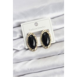 Siyah Badem Model Vintage Kadın Küpe TJ-BKP11609