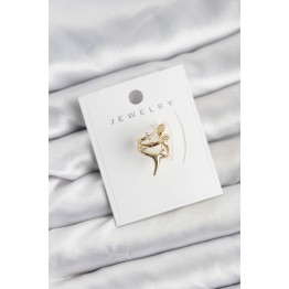 Gold Renk Pirinç Diken Model Kıkırdak Earcuff Küpe TJ-BKP11621