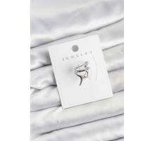 Gümüş Renk Pirinç Diken Model Kıkırdak Earcuff Küpe - TJ-BKP11622