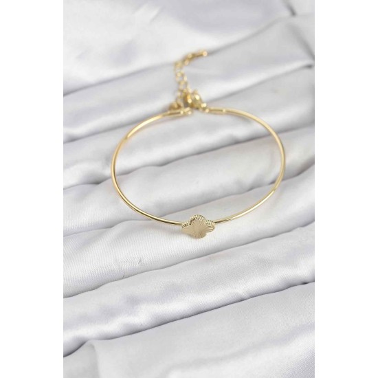 Yonca Model Gold Renk Kadın Bileklik - TJ-BB8232