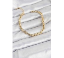 Gold Renk Tifani Model Pirinç Kadın Bileklik - TJ-BB8267