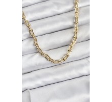 Gold Renk Pirinç Tifani Model Kadın Kolye - TJ-BKO10819