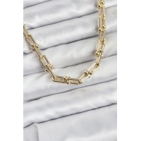 Pirinç Gold Renk Tifani Model Kadın Kolye TJ-BKO10822