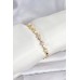 Pirinç Gold Renk VIP Seri Yıldız Model Zirkon Taşlı Kadın Bileklik - TJ-BB8271