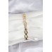 Pirinç Gold Renk VIP Seri Zincir Model Zirkon Taşlı Kadın Bileklik - TJ-BB8274