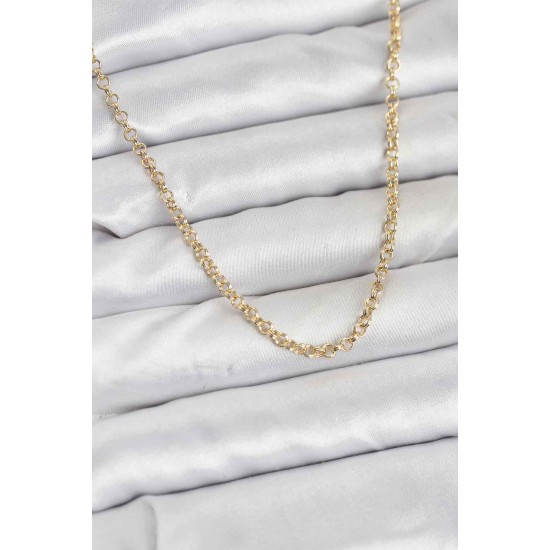 CM Gold Renk Pirinç Halkalı Model Kadın Kolye - TJ-BKO10914