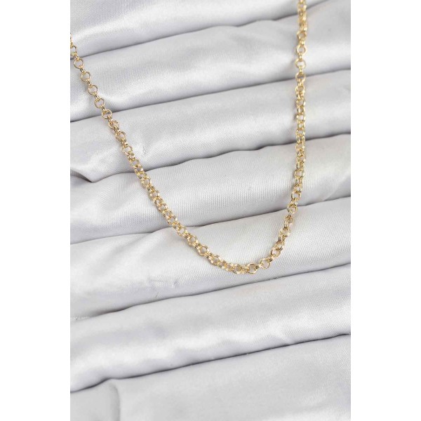 CM Gold Renk Pirinç Halkalı Model Kadın Kolye - TJ-BKO10914