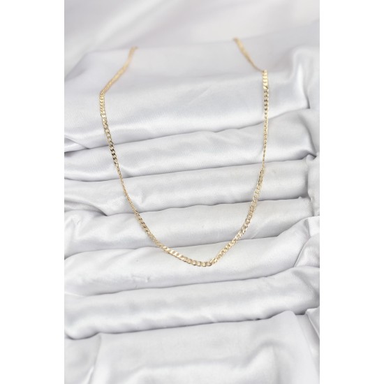 CM 14K Gold Renk Pirinç Zincir Model Kadın Kolye - TJ-BKO10917