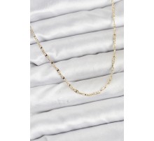 CM 14K Gold Renk Pirinç Gemi Zinciri Model Kadın Kolye - TJ-BKO10918