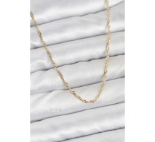 CM 14K Gold Renk Yassı Burgulu Model Kadın Kolye - TJ-BKO10921