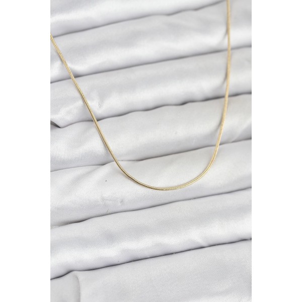 CM 14K Gold Renk Yılan Zincir Model Kadın Kolye - TJ-BKO10922