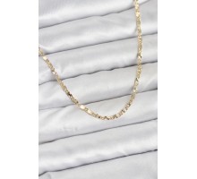 CM 14K Gold Renk Lazerli Zincir Model Kadın Kolye - TJ-BKO10923