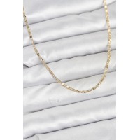 CM 14K Gold Renk Lazer İnce Zincirli Kadın Kolye TJ-BKO10926