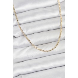CM 14K Gold Renk Lazer İnce Zincirli Kadın Kolye TJ-BKO10926