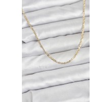 CM 14K Gold Renk Pirinç Lazer Model 60 cm Kadın Kolye - TJ-BKO10927