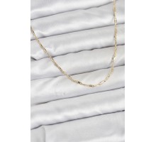 CM 14K Gold Renk Pirinç Ataç Zincir 60 cm Kadın Kolye - TJ-BKO10928