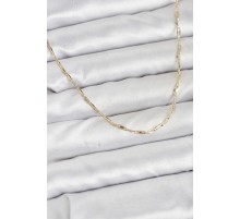 CM 14K Gold Renk Pirinç Ataç Zincir 60 cm Kadın Kolye - TJ-BKO10928