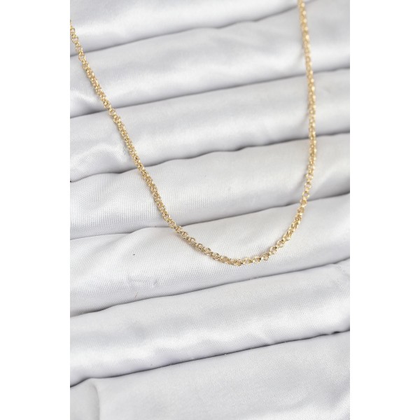 CM 14K Gold Renk Halka Model 60 cm Kadın Kolye - TJ-BKO10930