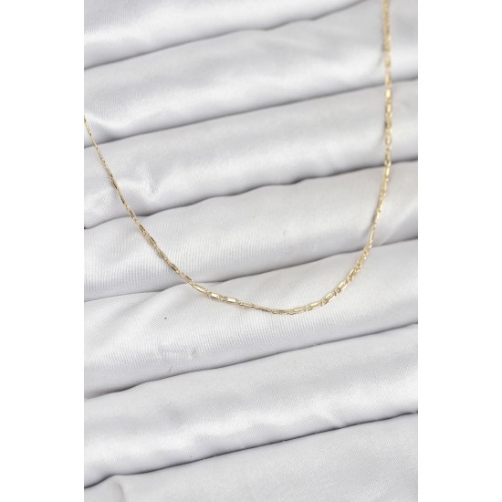 CM 14K Gold Renk Kesme Model 60 cm Kadın Kolye - TJ-BKO10931