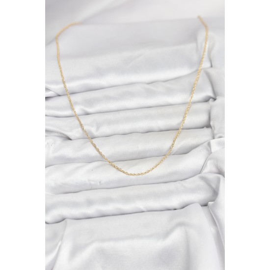 CM 14K Gold Renk Burgu Model 60 cm Kadın Kolye - TJ-BKO10932