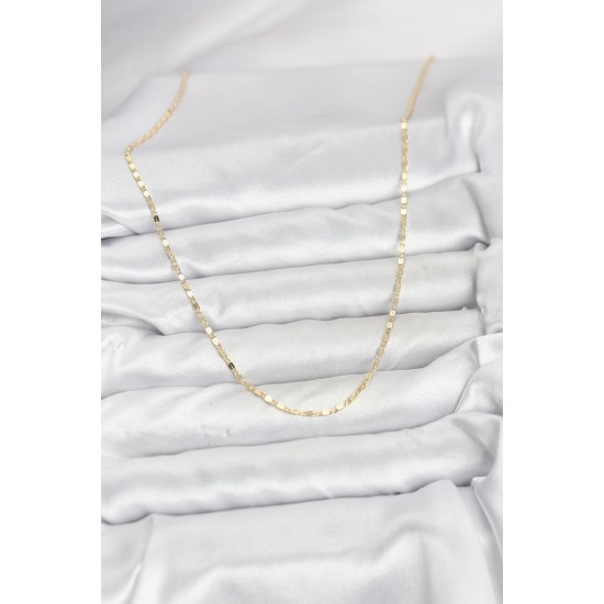 CM 14K Gold Renk Ezme Zincir Model 60 cm Kadın Kolye - TJ-BKO10933