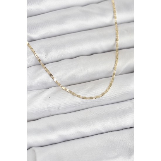 CM 14K Gold Renk Ezme Zincir Model 60 cm Kadın Kolye - TJ-BKO10933